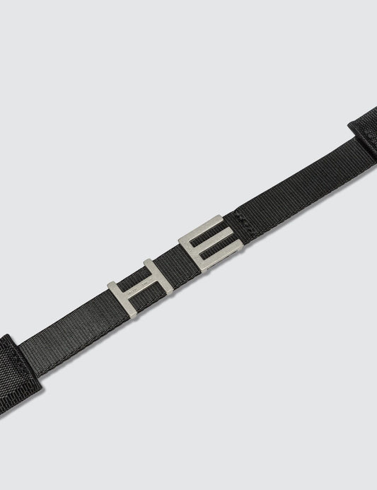 Black Letter Buckle Belt / New leather belt / One size