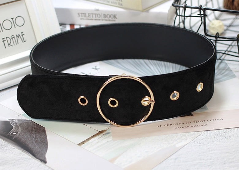 Wool-Weave Square Buckle Belt
