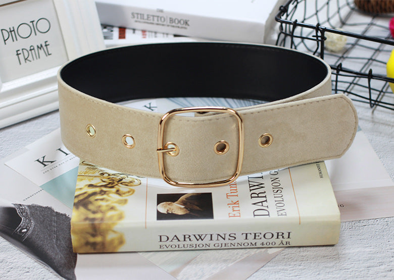 Wool-Weave Square Buckle Belt