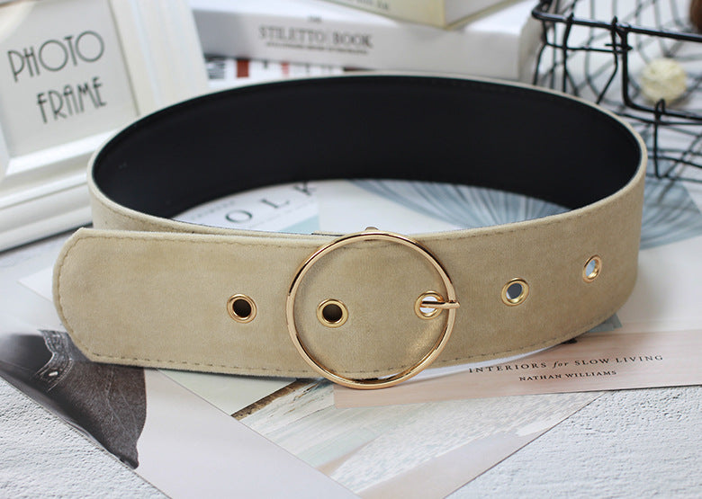 Wool-Weave Square Buckle Belt