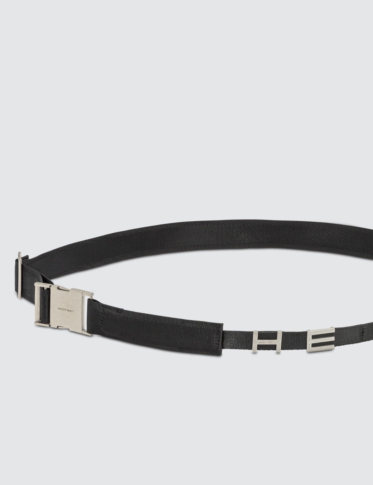 Black Letter Buckle Belt