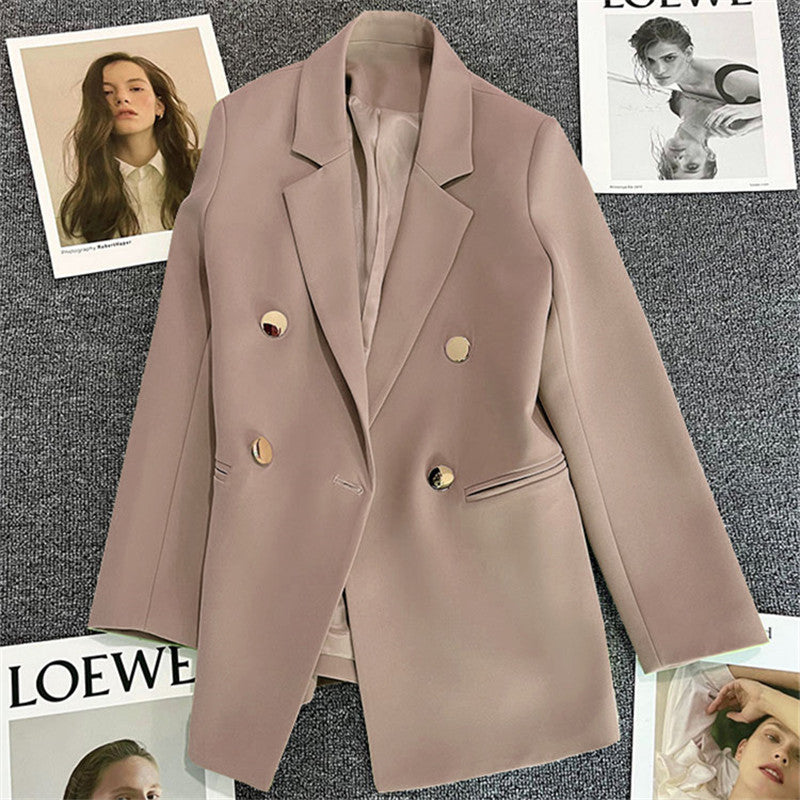 Slim-Fit Long Sleeve Blazer / Black / M