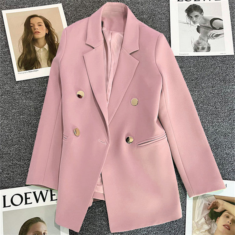 Slim-Fit Long Sleeve Blazer / Black / S