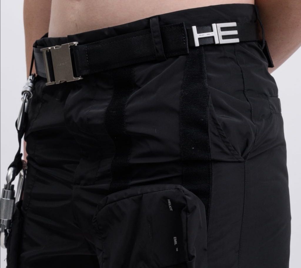 Black Letter Buckle Belt