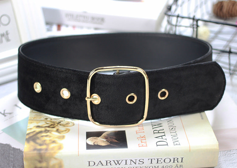 Wool-Weave Square Buckle Belt