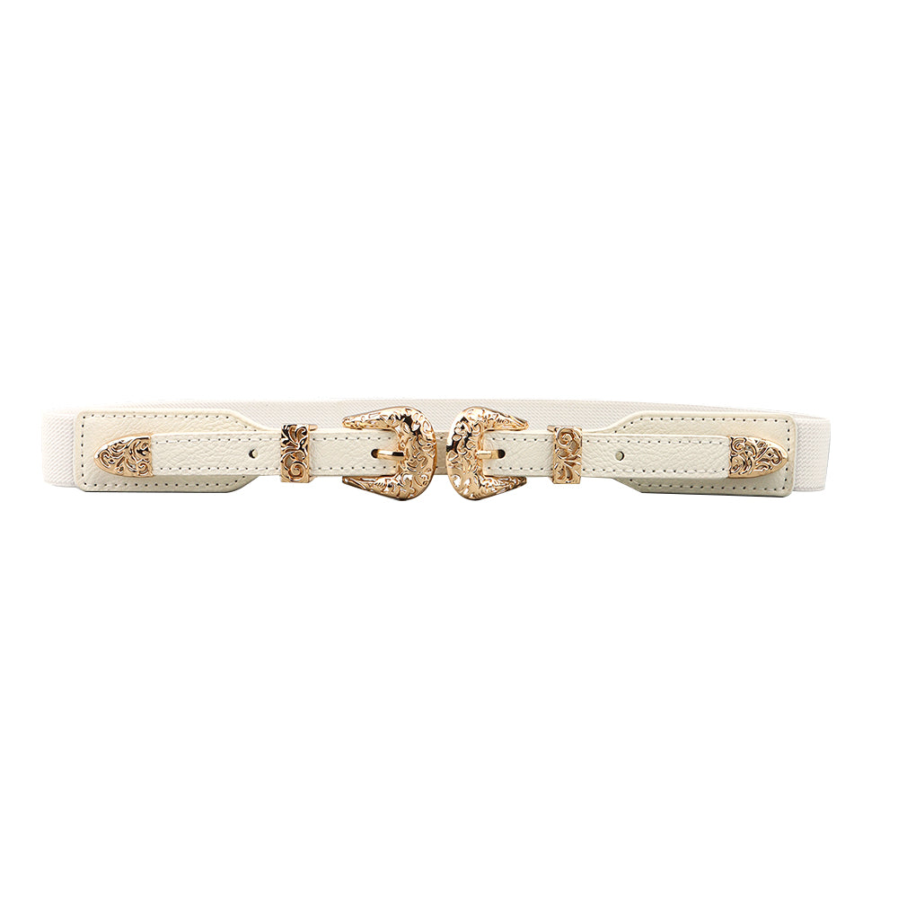 Retro Hollow-Out Elastic Belt